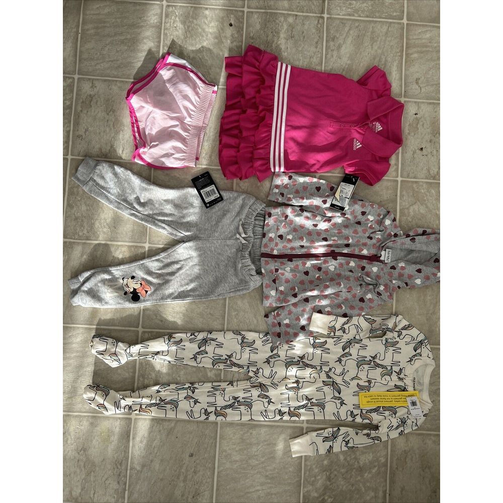 Girls Lot Bundle Size 24M-3T - Clothing Set Some NWT- Adidas & Nike
